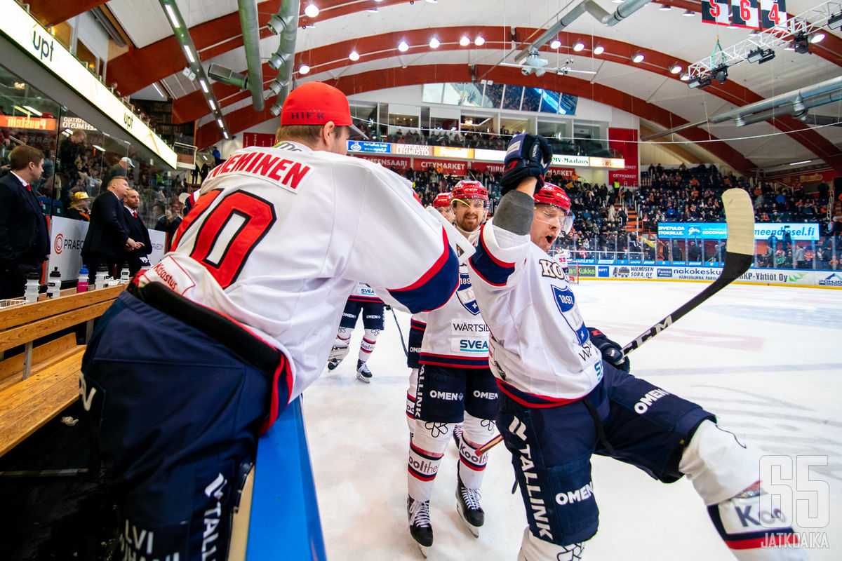 Vajaamiehinen HIFK Latoi Kuusi Maalia HPK N Verkkoon Ja Nappasi Pisteet