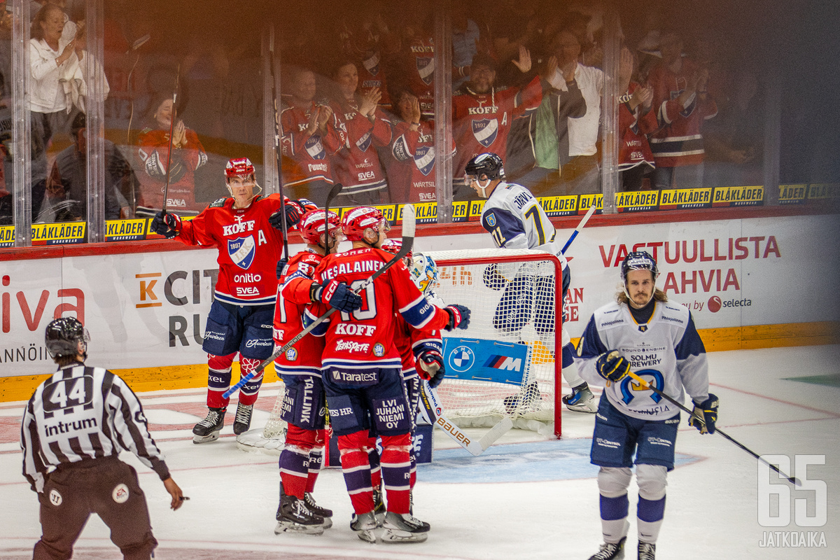 HIFK oli kauden avausottelussa Kiekko-Espoota parempi lukemin 5–2.