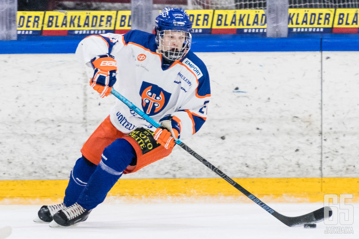 Joona Lehmus on pelannut juniorivuotensa pääosin Tapparassa.