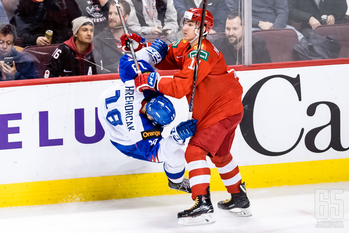 Slovakia jäi Venäjän jalkoihin Vancouverissa.