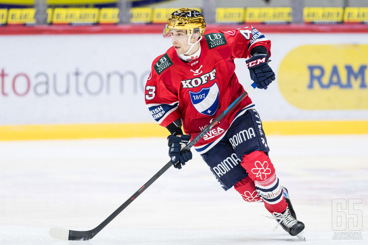 Sakari Salminen kiekkoili toissa kaudella HIFK:n paidassa.