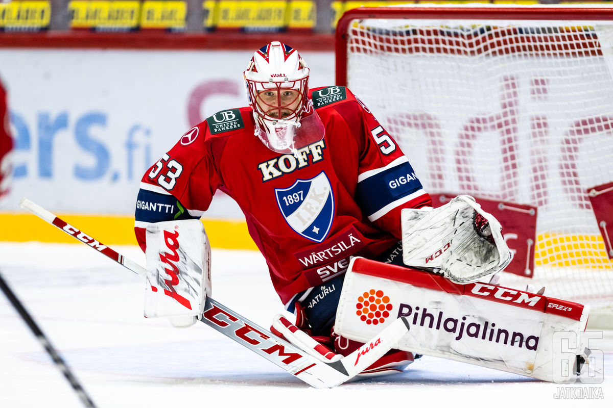 Niilo Halonen ei ole riittävän hyvä varavahti HIFK:lle.