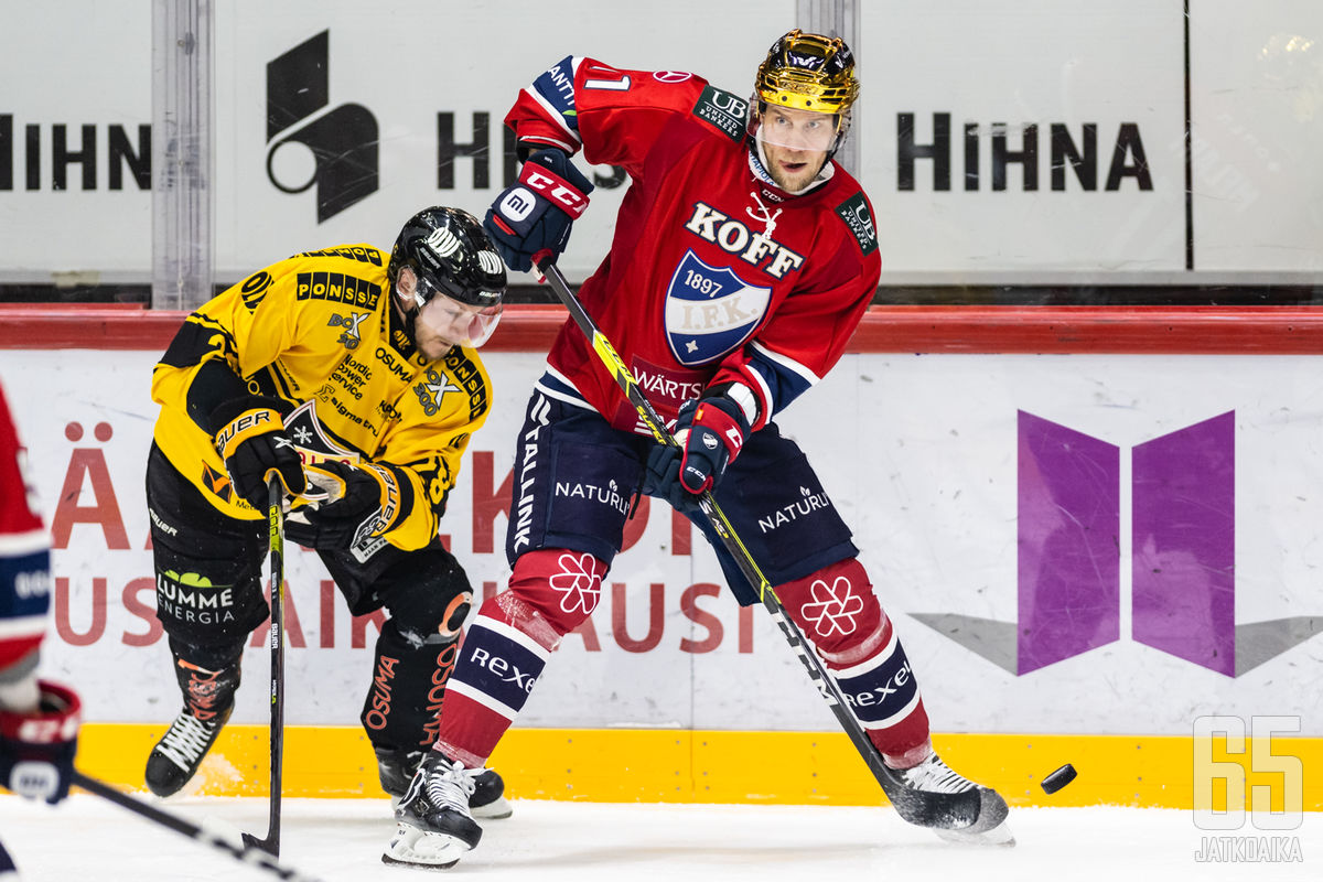 Ilari Melartin johtama HIFK lähentelee pudotuspeliviivaa.