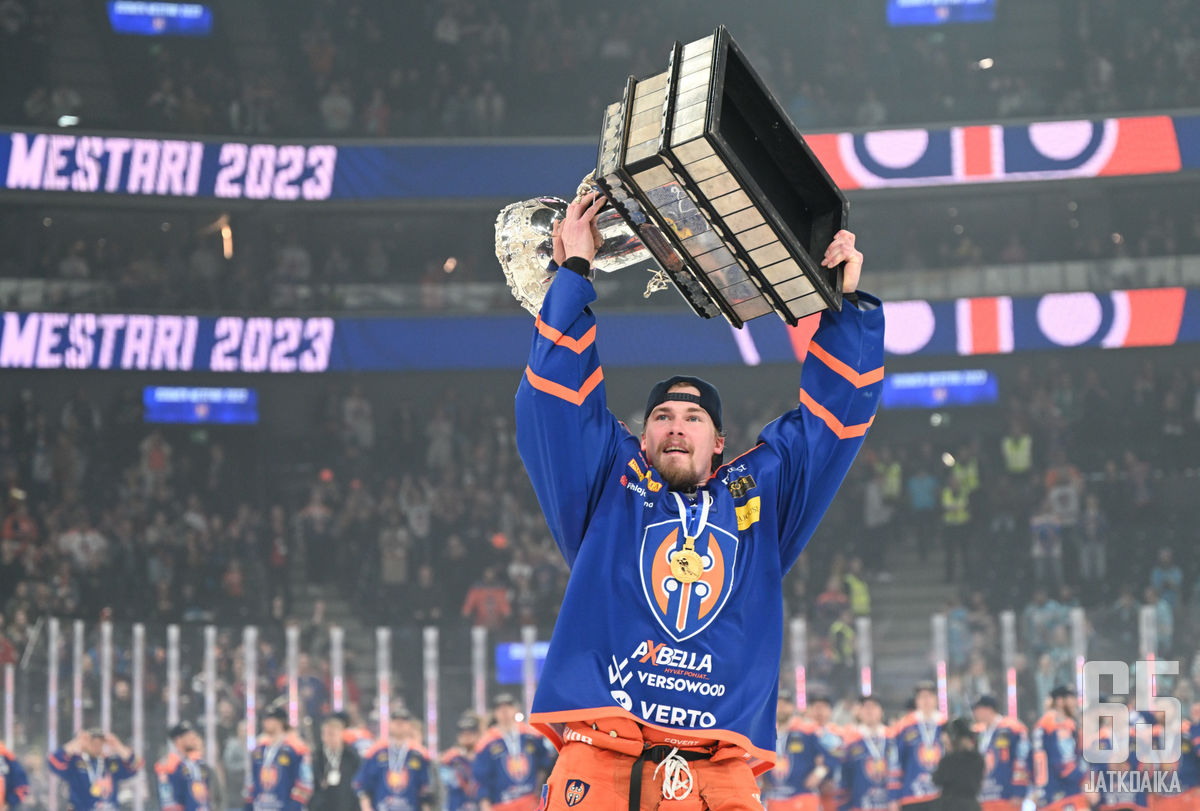 Mikael Seppälä voitti päättyneellä kaudella SM-kultaa Tappara-paidassa.