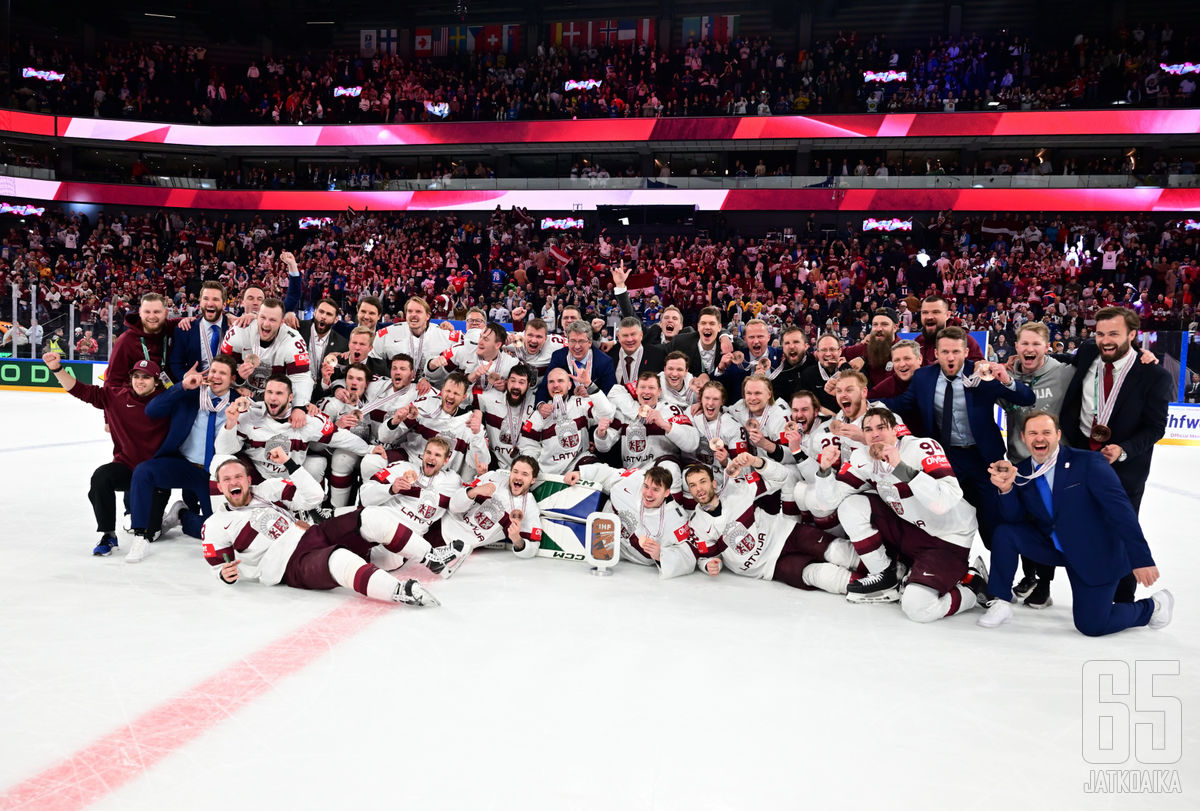 Latvia oli viime kevään sensaatiojoukkue, kun se ylsi MM-pronssille.