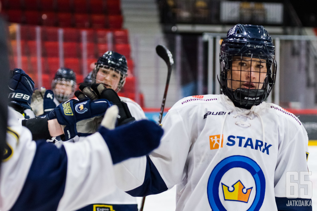 Emma Nuutinen oli yksi Kiekko-Espoon terävimmistä yksilöistä avausottelussa. Arkistokuva.