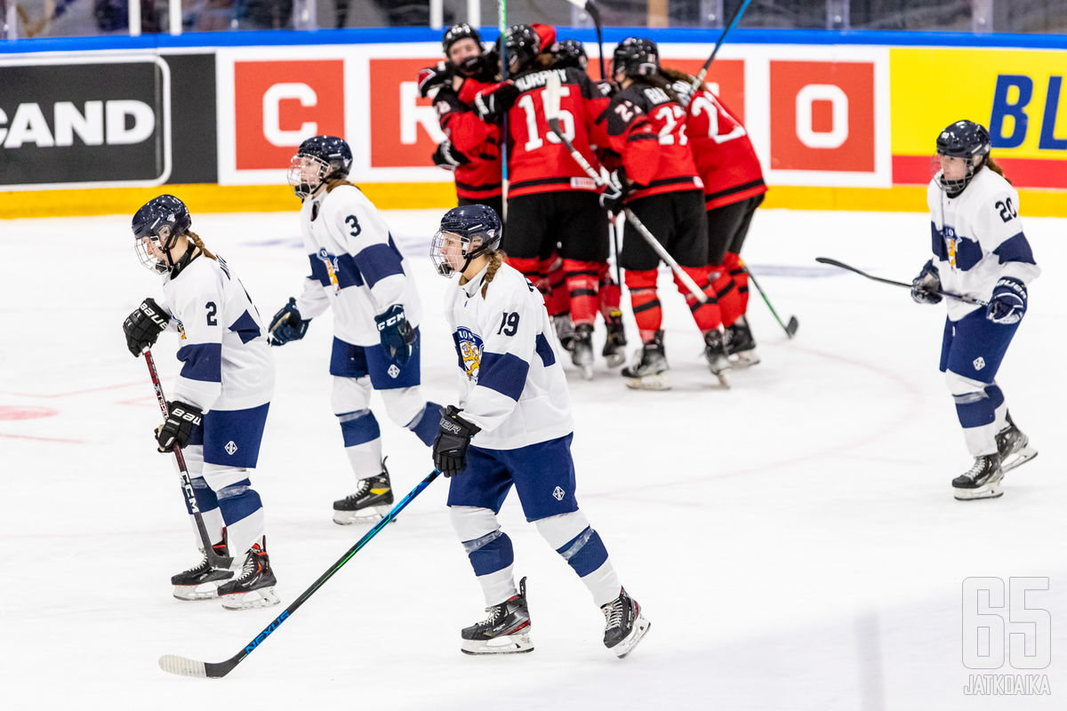 Tyttöleijonat jäi Kanadan jyrän alle  - Kanada U18 N - Suomi  U18 N - MAAJOUKKUE - Kuvakoosteet  - Kaikki jääkiekosta