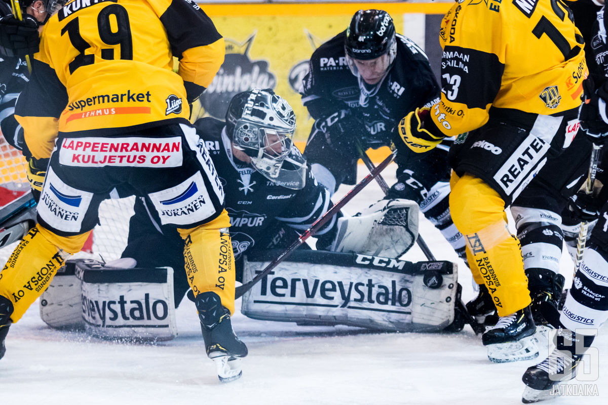 Henrik Haukeland torjui ensimmäisen nollapelinsä Liigassa lappeenrantalaisten kustannuksella.