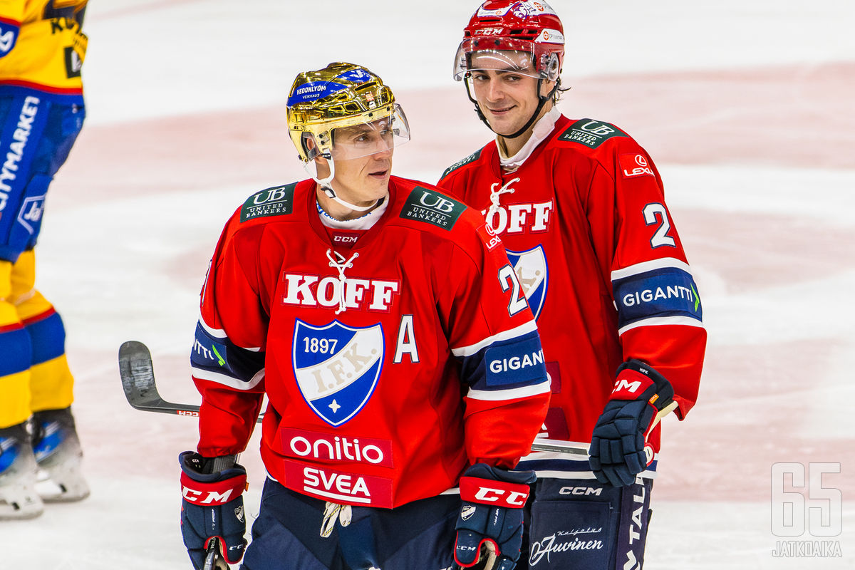 Viikon väitteissä pohditaan muun muassa, mitä HIFK olisi ilman Jori Lehterää (vas.) ja muita tähtipelaajiaan.