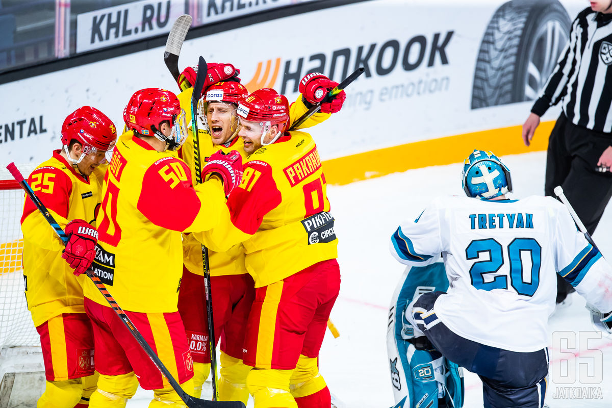 Jokerit juhli edellisessä pelissään voittoa.