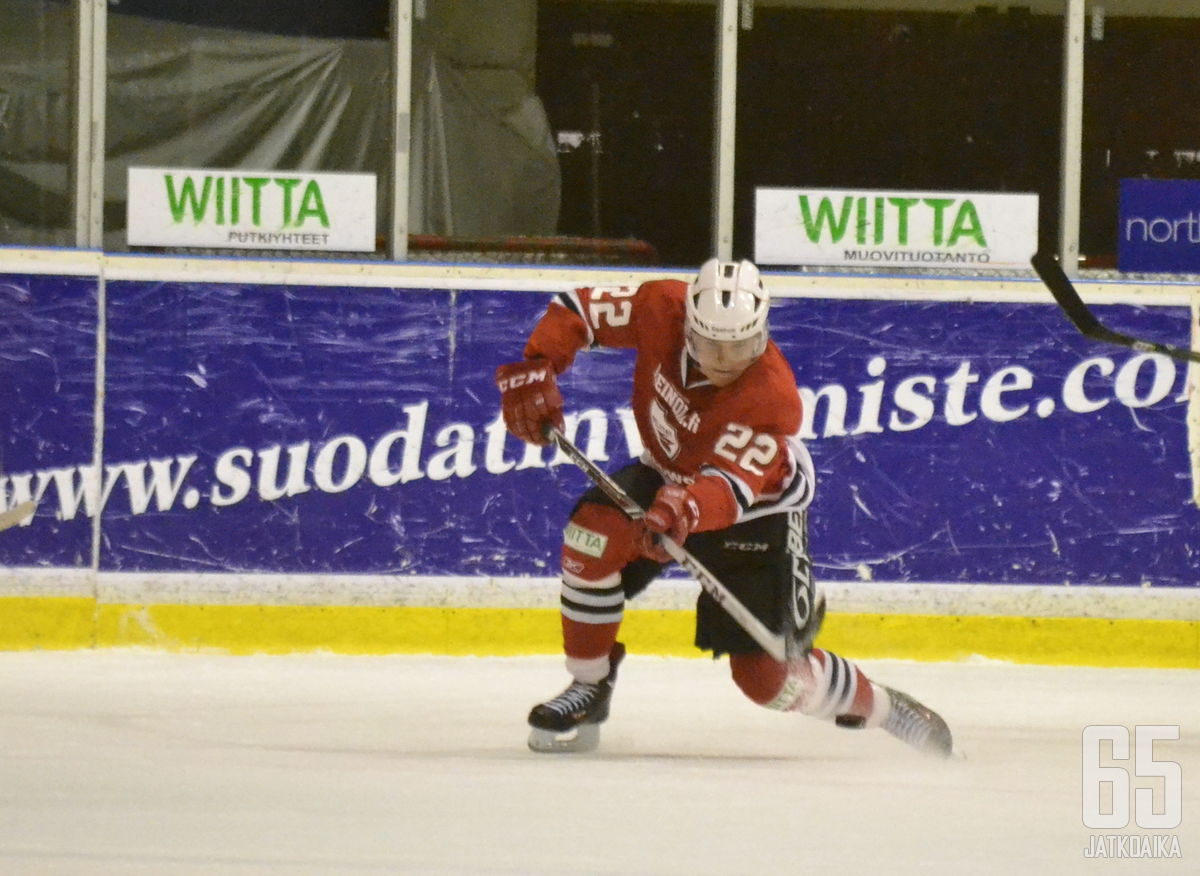 Roope Westerman pelasi miehekkään ottelun Peliittojen alakerrassa.