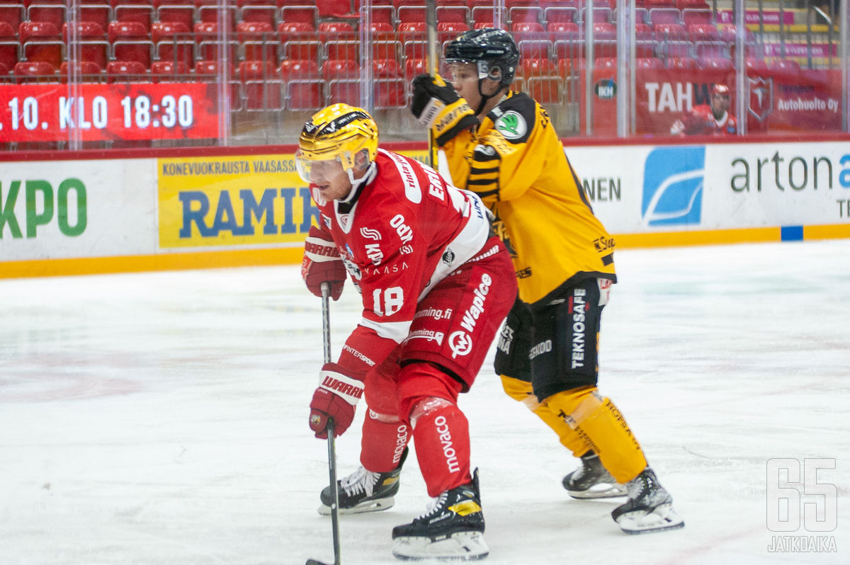 Henrik Eriksson oli  Sportin paras maalintekijä viime kaudella.