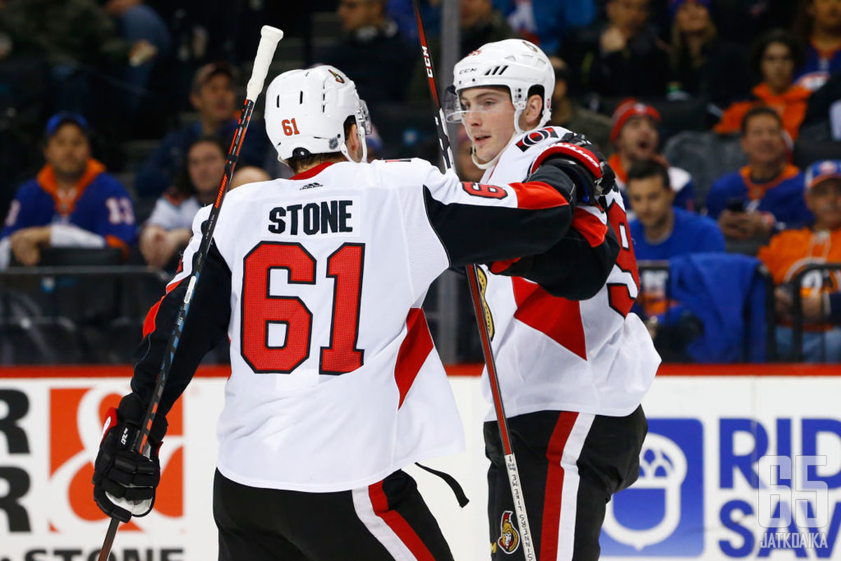 Mark Stone ja Matt Duchene saattavat pelata viimeisiä pelejään yhdessä.