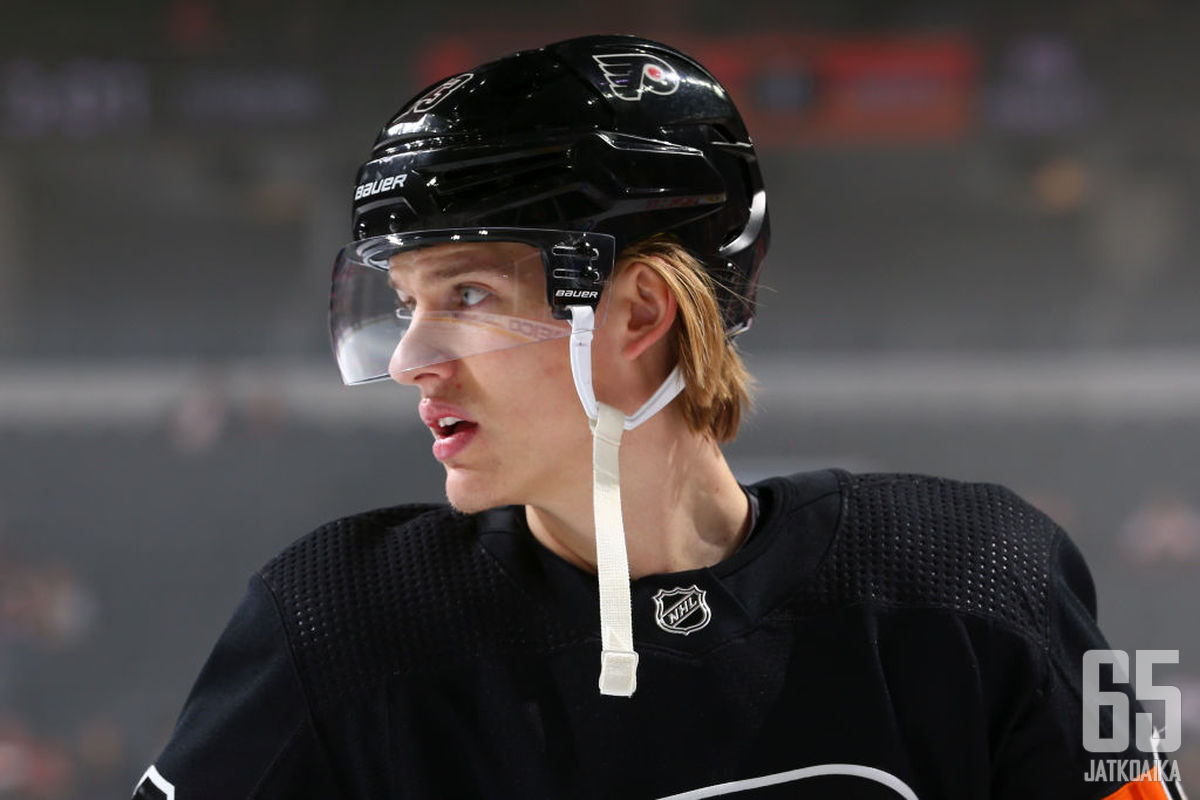 Oskar Lindblom sai tunnustusta NHL:ltä.