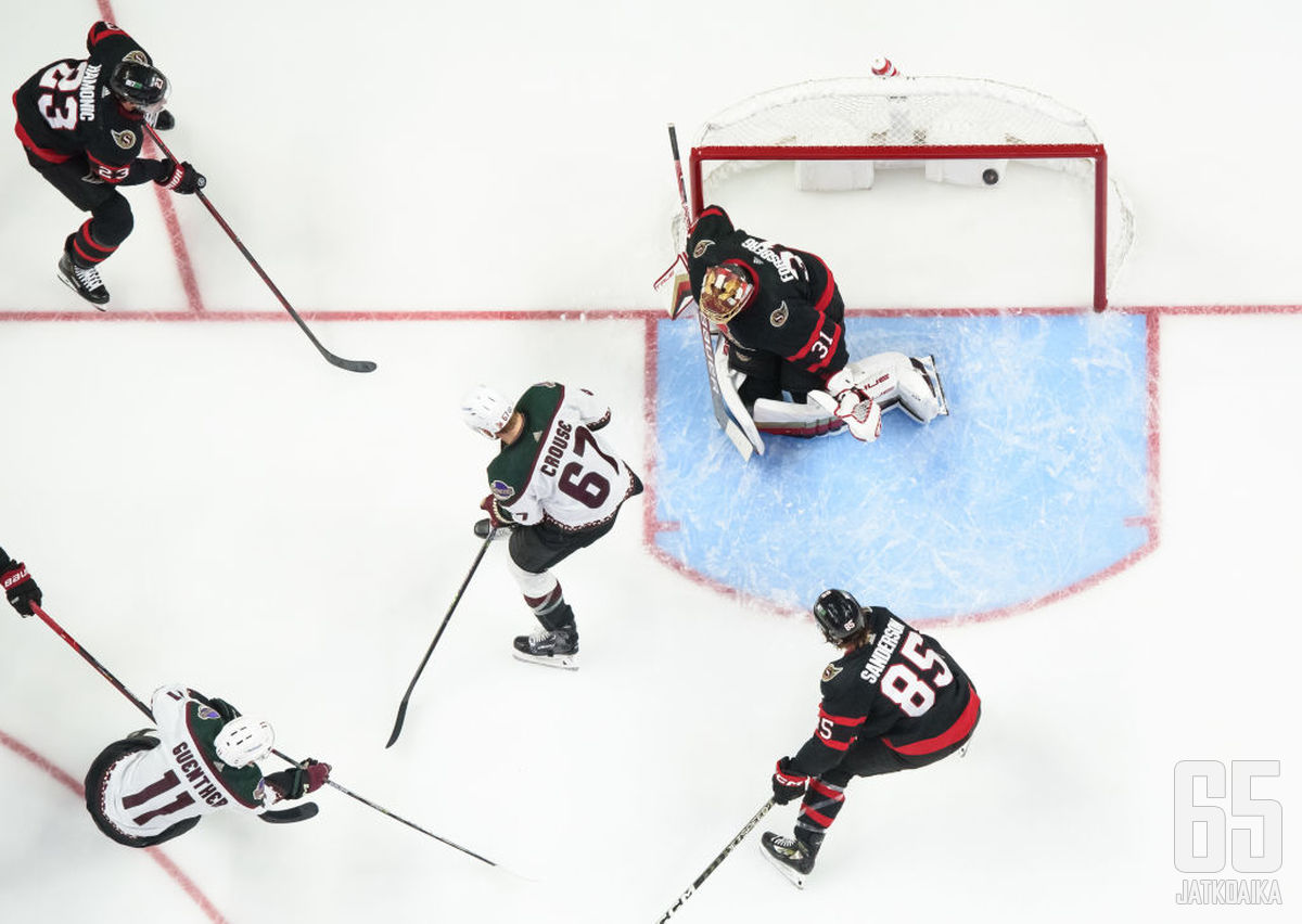 Lauantain aikana NHL:ssä maalinteossa onnistui muun muassa Coyotesin Dylan Guenther.