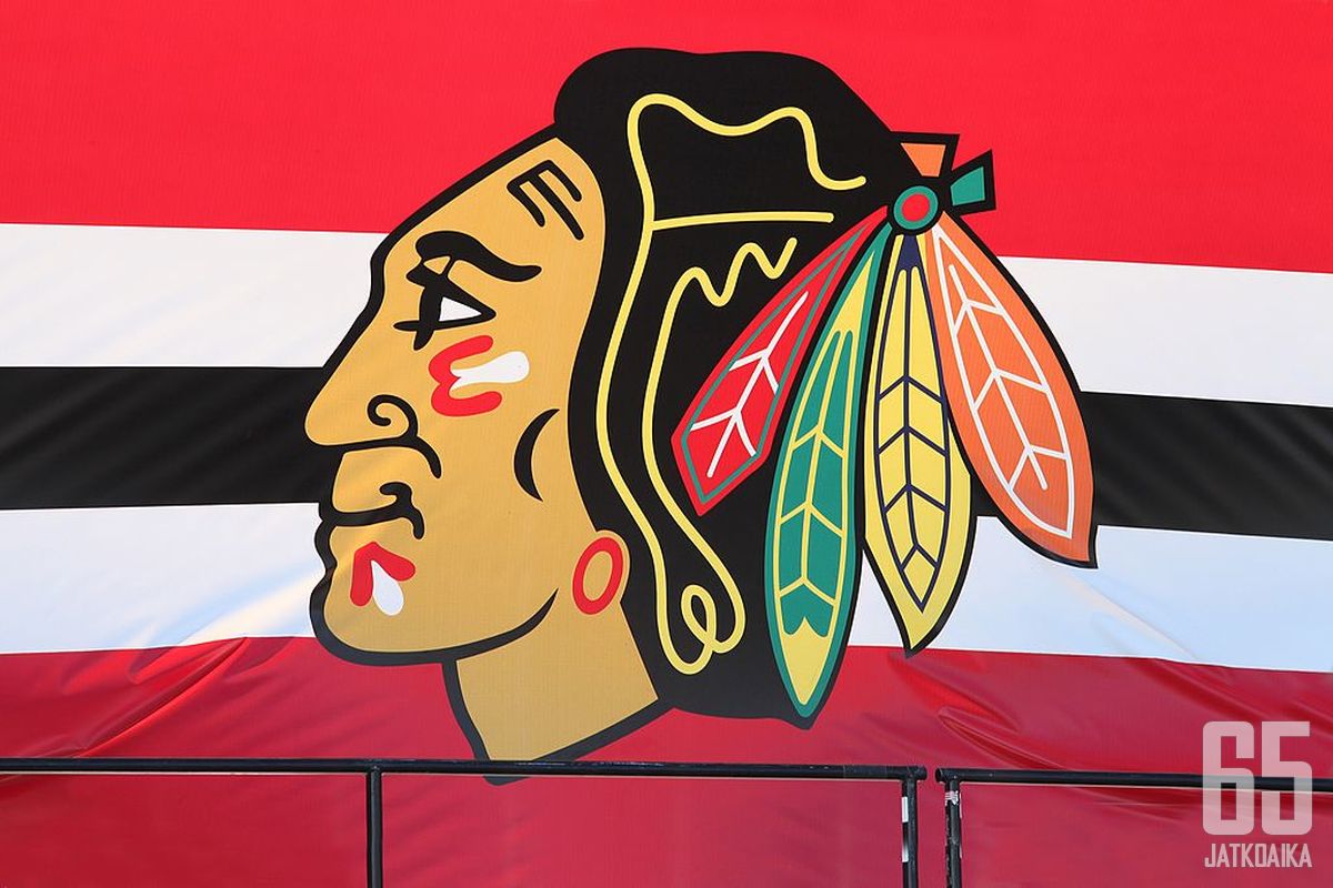 Chicago Blackhawks on esillä kaukaloiden lisäksi oikeussalissa. Kuvituskuva.