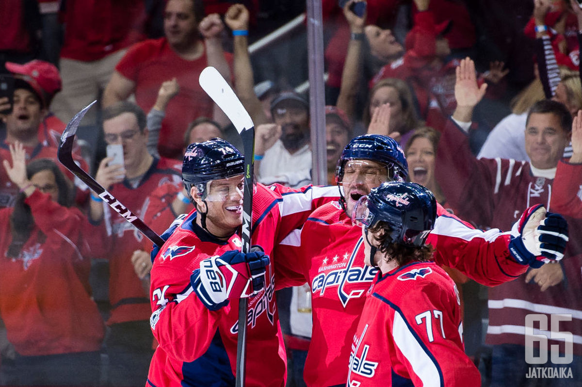 Capitals-kapteeni johdatti joukkueensa voittoon neljällä maalillaan.