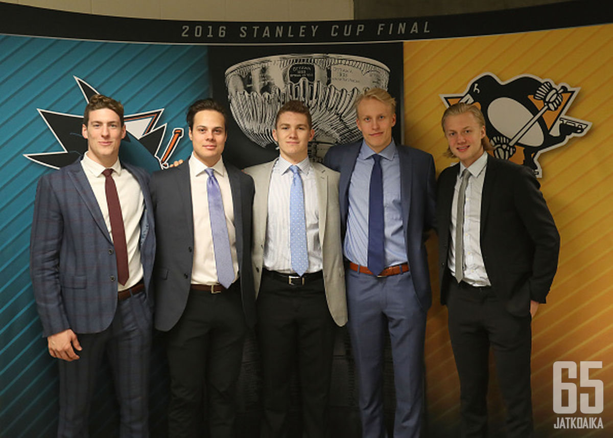 Pierre-Luc Dubois, Auston Matthews, Matthew Tkachuk, Patrik Laine ja Alexander Nylander kuuluvat NHL:n varaustilaisuuden kuumimpiin nimiin.