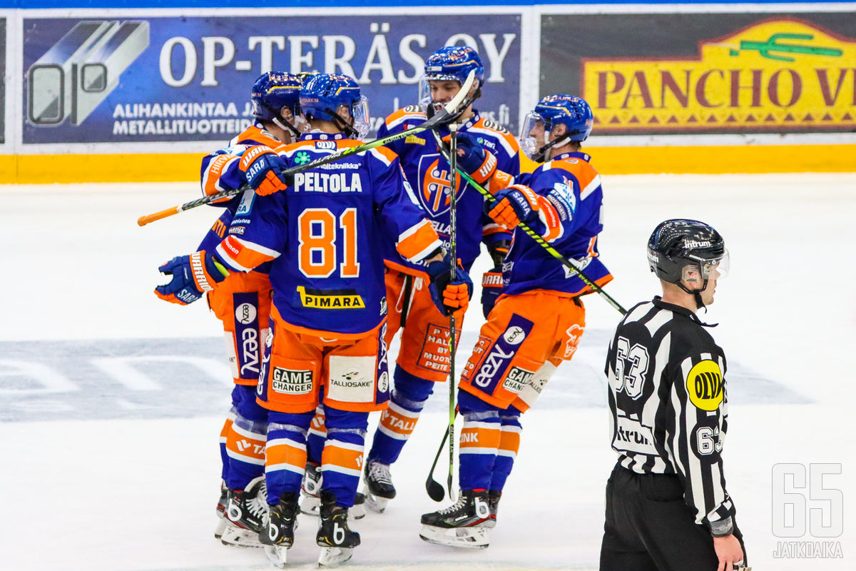 Tappara iski kolmannessa erässä voittoon tarvittavat osumat.