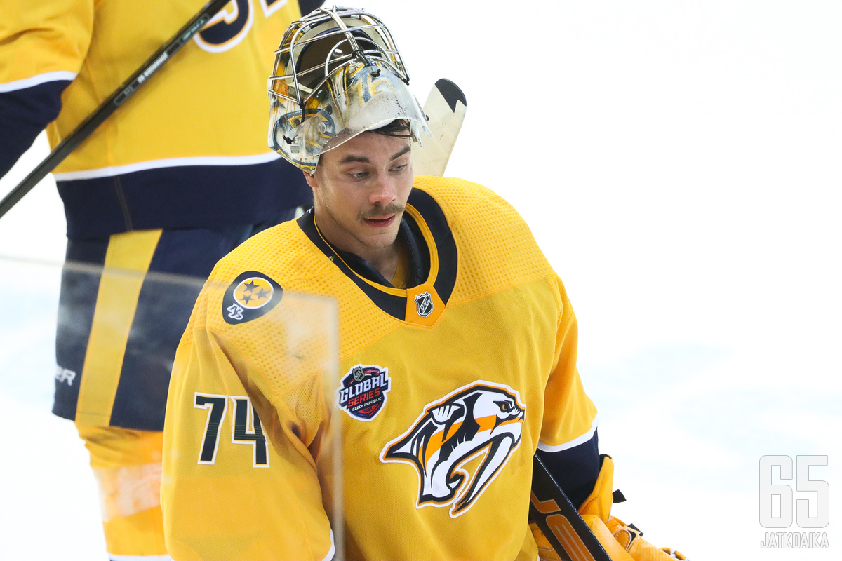 Juuse Saros on yksi NHL:n parhaista maalivahdeista.