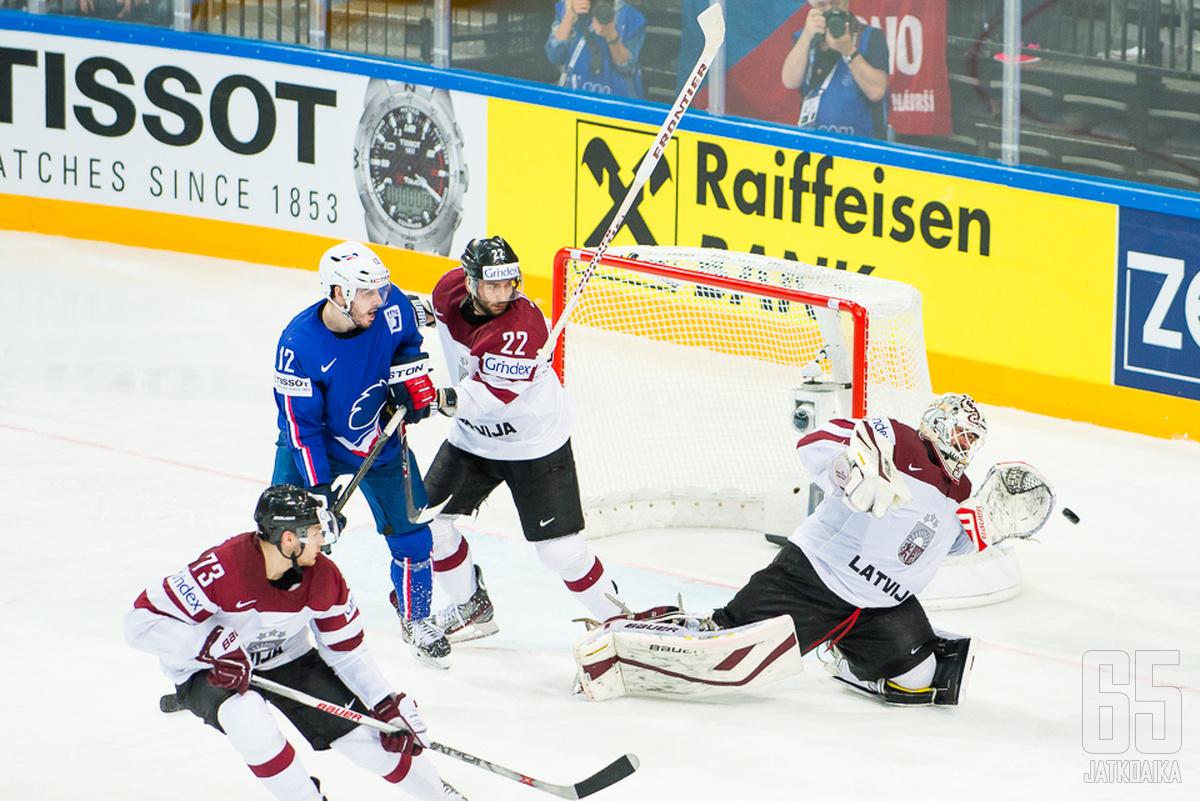 Latvia pelaa MM-kisojen A-lohkossa.