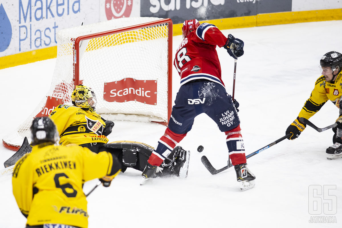 HIFK:n ylivoima pyöri välillä mallikkaasti.