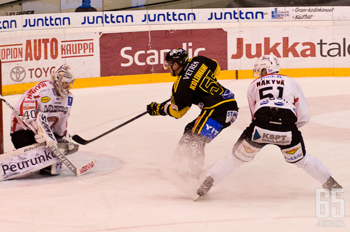 Janne Kolehmainen taisteli isäntien tasoitusosuman.