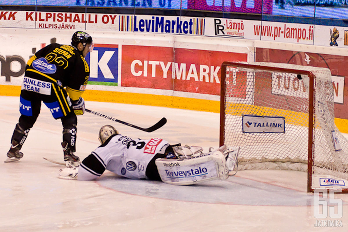 Stepan onnistui voittomaalikilpailussa.