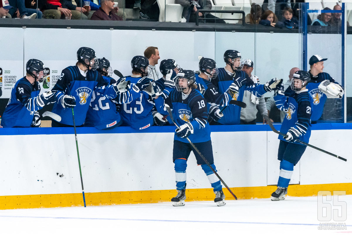 Pikkuleijonat esitti sitkeytensä nousemalla takaa-ajoasemasta voittoon Kanadaa vastaan.