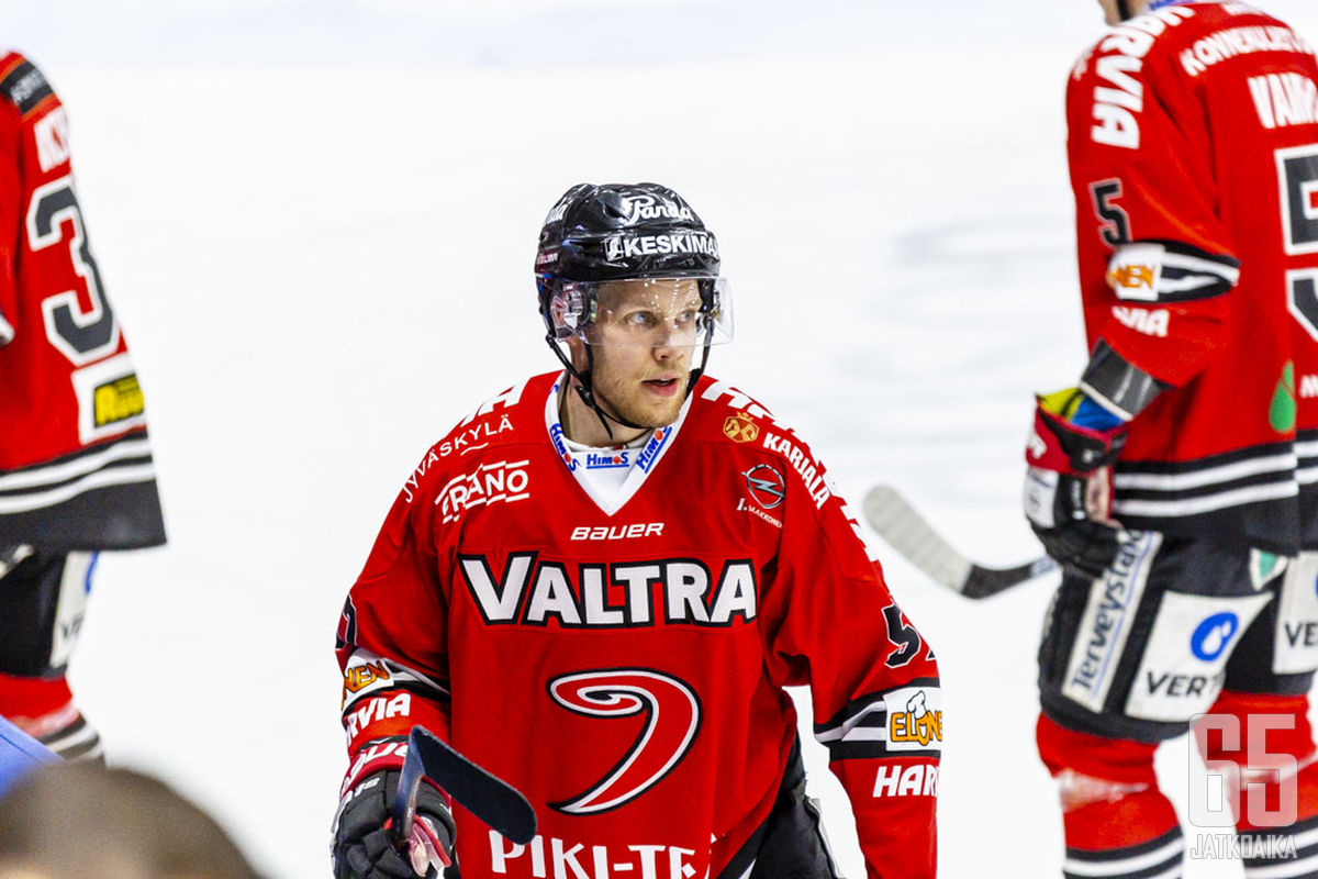 Markus Jokinen vietti kuluneen kauden JYPin paidassa.