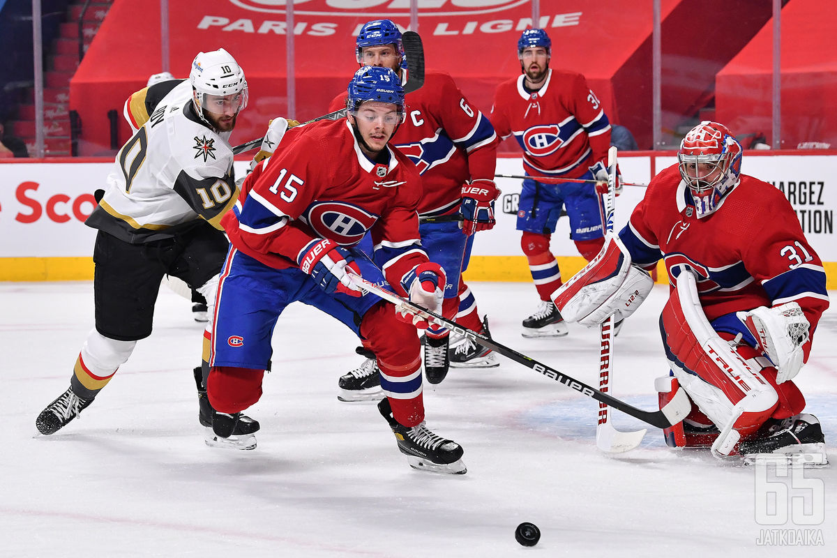 Kokematon Kotkaniemi on ajoittain noussut Canadiensin konkaritähtien rinnalle ratkaisijaksi.