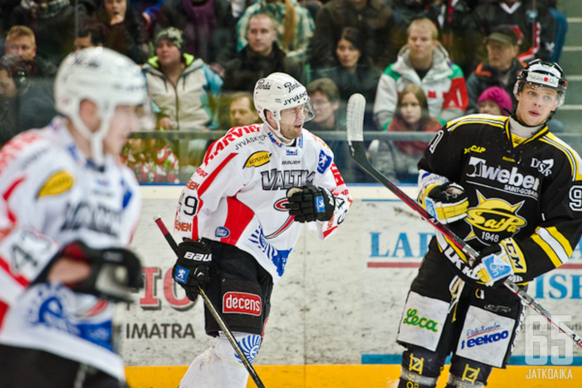 SaiPa - JYP. Sarjapisteet jyväskyläläisille tällä kaudella 15-0.